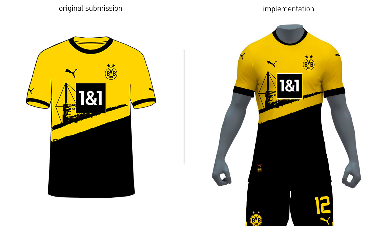 BVB Concept Customized Football Team Jersey Design