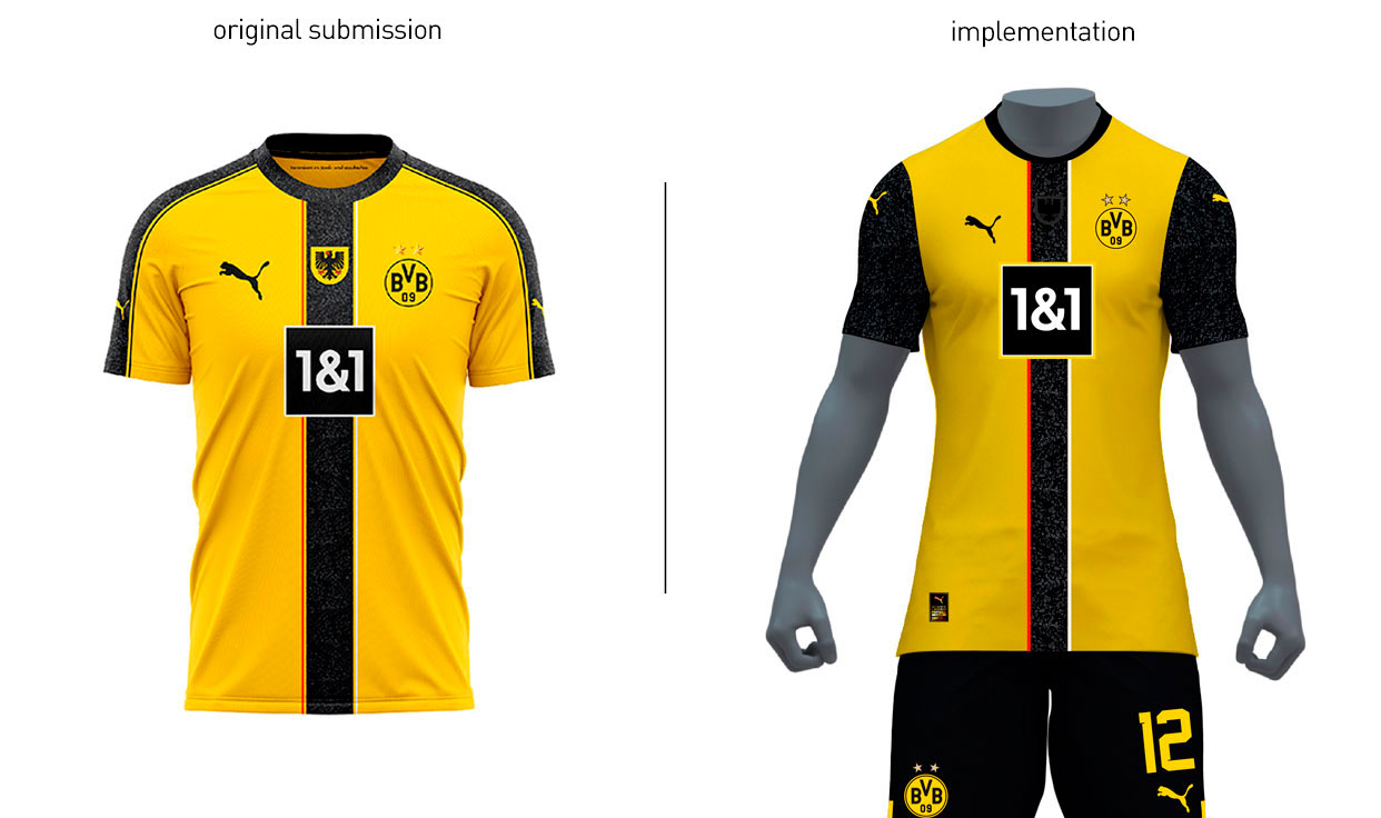 Camiseta Borussia Dortmund Concept Geometrico - Sublifits